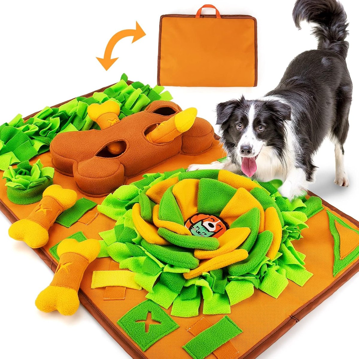 AWOOF Bone Game Snuffle Mat, 29.5 x 18.8 in