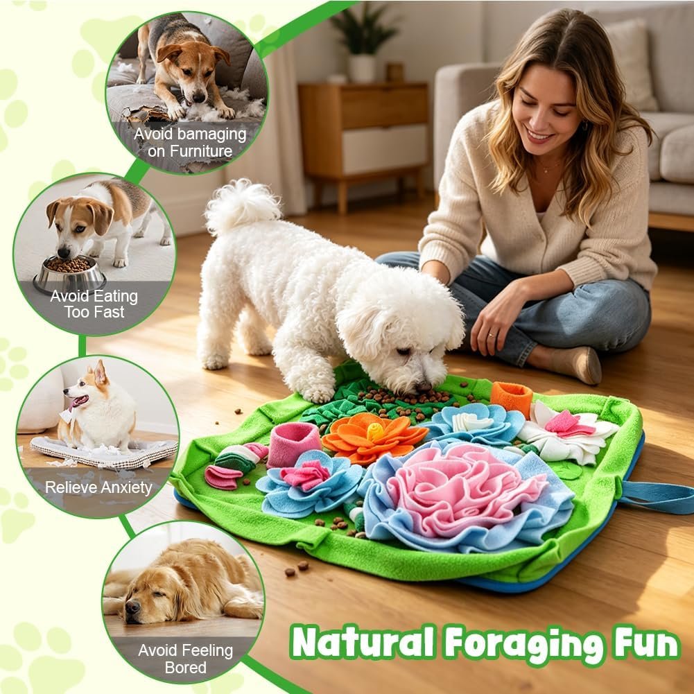 Snuffle Mats from AWOOF in use